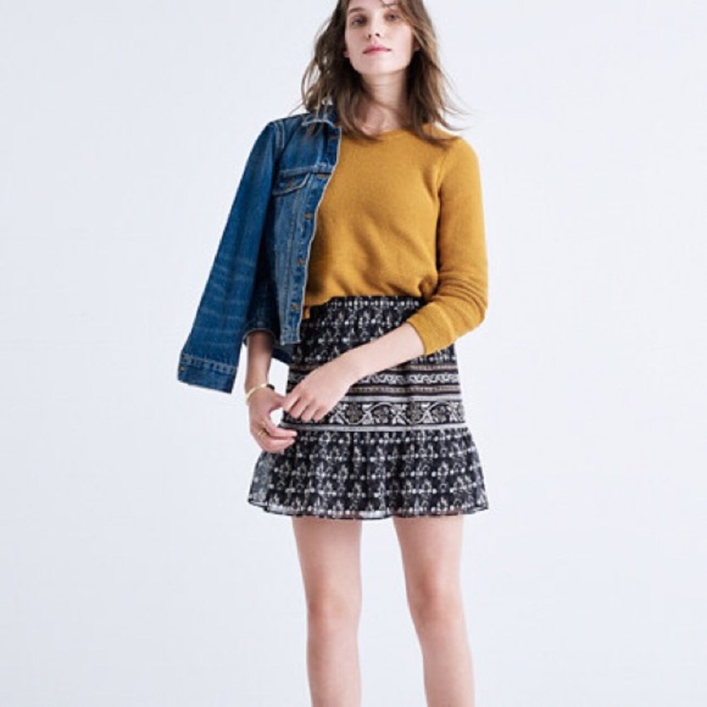 Madewell patterned skirt